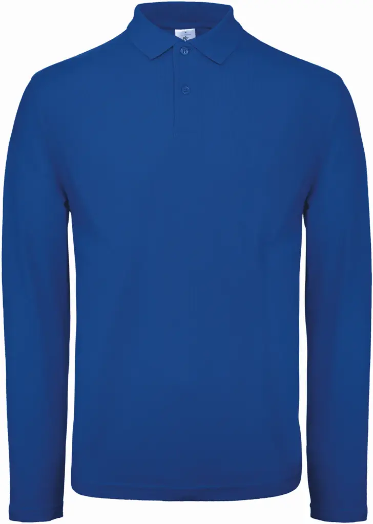 Custom Men's Long Sleeve Polo CGPUI12 Pique Cotton XS-3XL — product photo 12