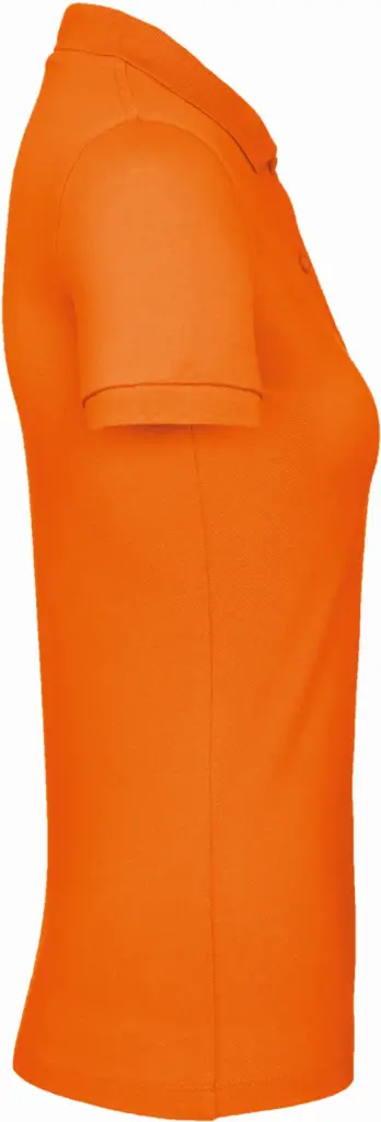 Ladies' organic polo shirt, orange — productfoto 14