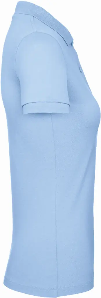 Ladies' organic polo shirt, sky blue — productfoto 18