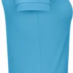 Ladies' organic polo shirt, very turquoise — productfoto 22