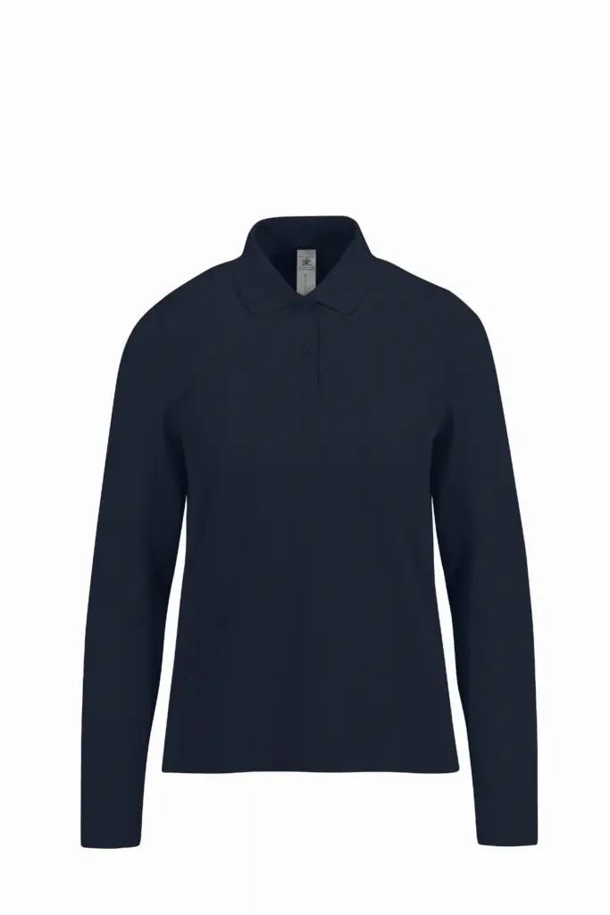 Custom Women's Long Sleeve Polo CGPW462 Pique Cotton XS-3XL — product photo 8