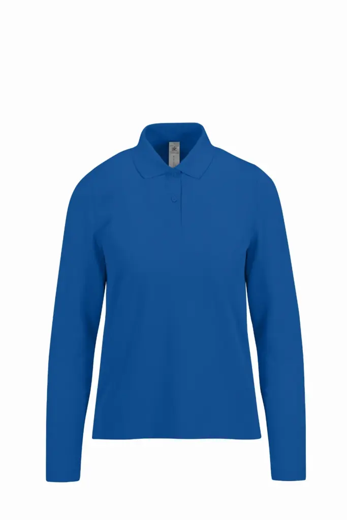Custom Women's Long Sleeve Polo CGPW462 Pique Cotton XS-3XL — product photo 10
