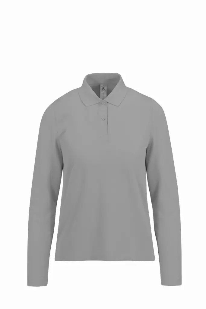 Custom Women's Long Sleeve Polo CGPW462 Pique Cotton XS-3XL — product photo 11