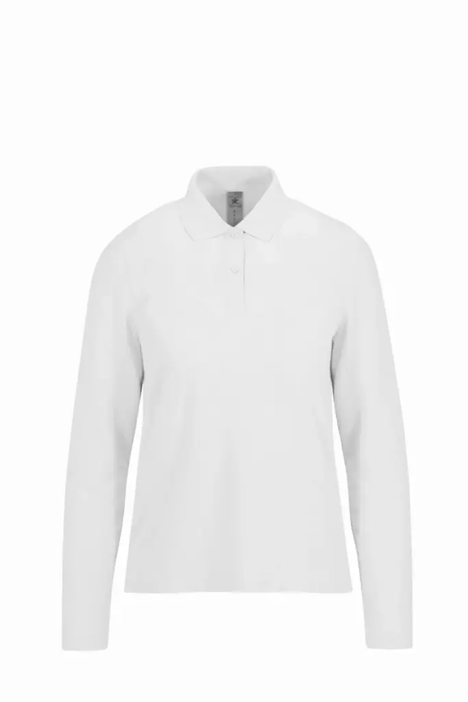 Custom Women's Long Sleeve Polo CGPW462 Pique Cotton XS-3XL — product photo 12