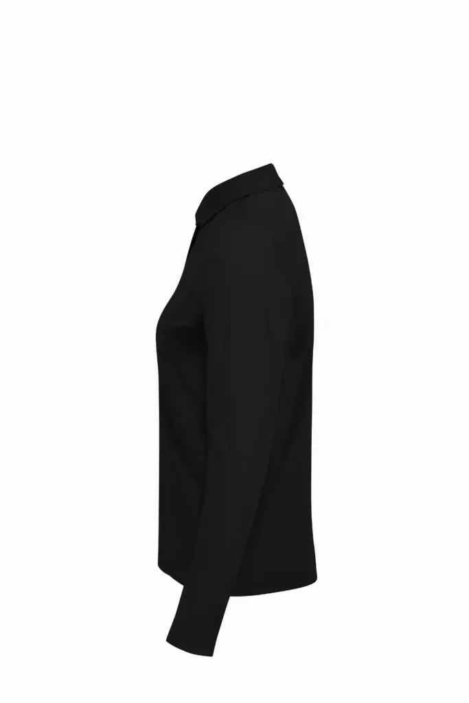 PS_CGPW464-S_BLACK - Hidalgo MY POLO 210 Dames lange mouwen, black — productfoto 3