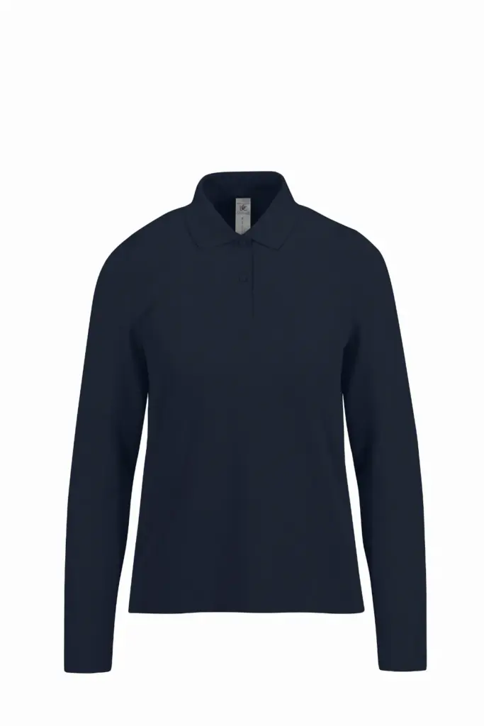 Women's Long Sleeve Polo CGPW464 Custom Pique Cotton XS-3XL — product photo 6