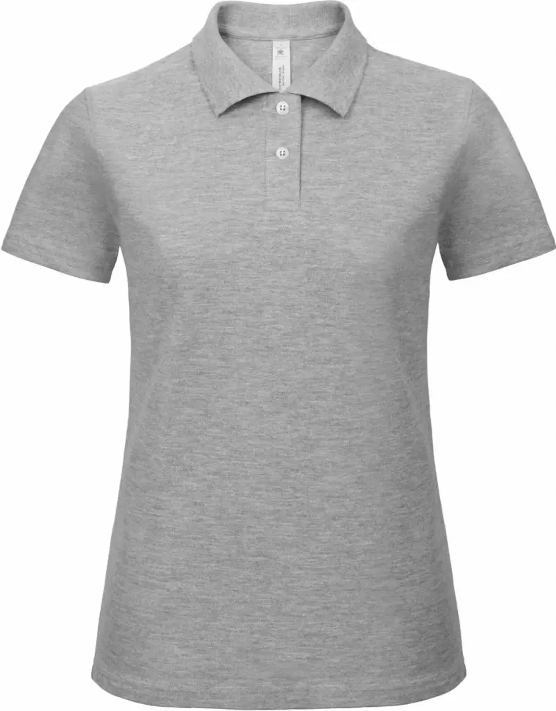 Id.001 Ladies' Polo Shirt, heather grey — productfoto 12