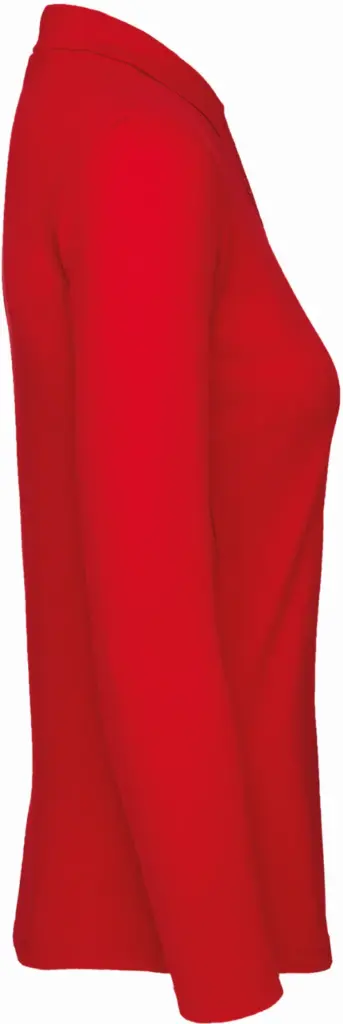 ID.001 Ladies' long-sleeve polo shirt — productfoto 10