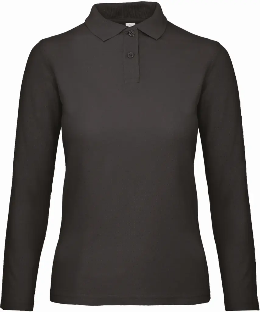 Damen Langarm Poloshirt bedrucken Baumwolle CGPWI13 XS-3XL — Produktfoto 6