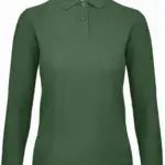 Damen Langarm Poloshirt bedrucken Baumwolle CGPWI13 XS-3XL — Produktfoto 7