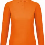 Damen Langarm Poloshirt bedrucken Baumwolle CGPWI13 XS-3XL — Produktfoto 10