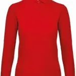 Damen Langarm Poloshirt bedrucken Baumwolle CGPWI13 XS-3XL — Produktfoto 11