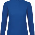 Damen Langarm Poloshirt bedrucken Baumwolle CGPWI13 XS-3XL — Produktfoto 12