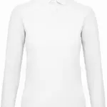 Damen Langarm Poloshirt bedrucken Baumwolle CGPWI13 XS-3XL — Produktfoto 13