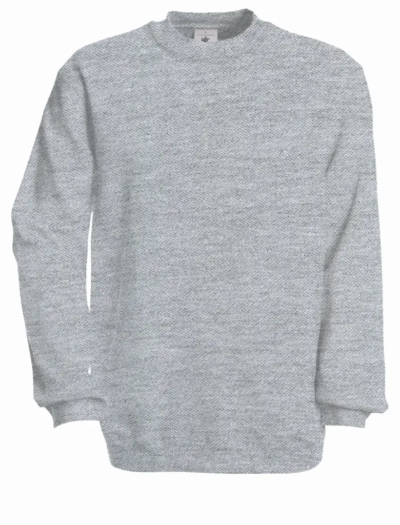 PS_CGSET_HEATHERGREY - Hidalgo Sweater ronde hals Set In, heather grey — productfoto 6