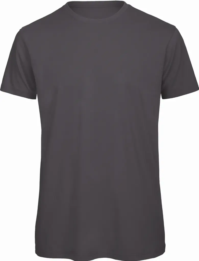 Organic Cotton Crew Neck T-shirt Inspire, dark grey — productfoto 7