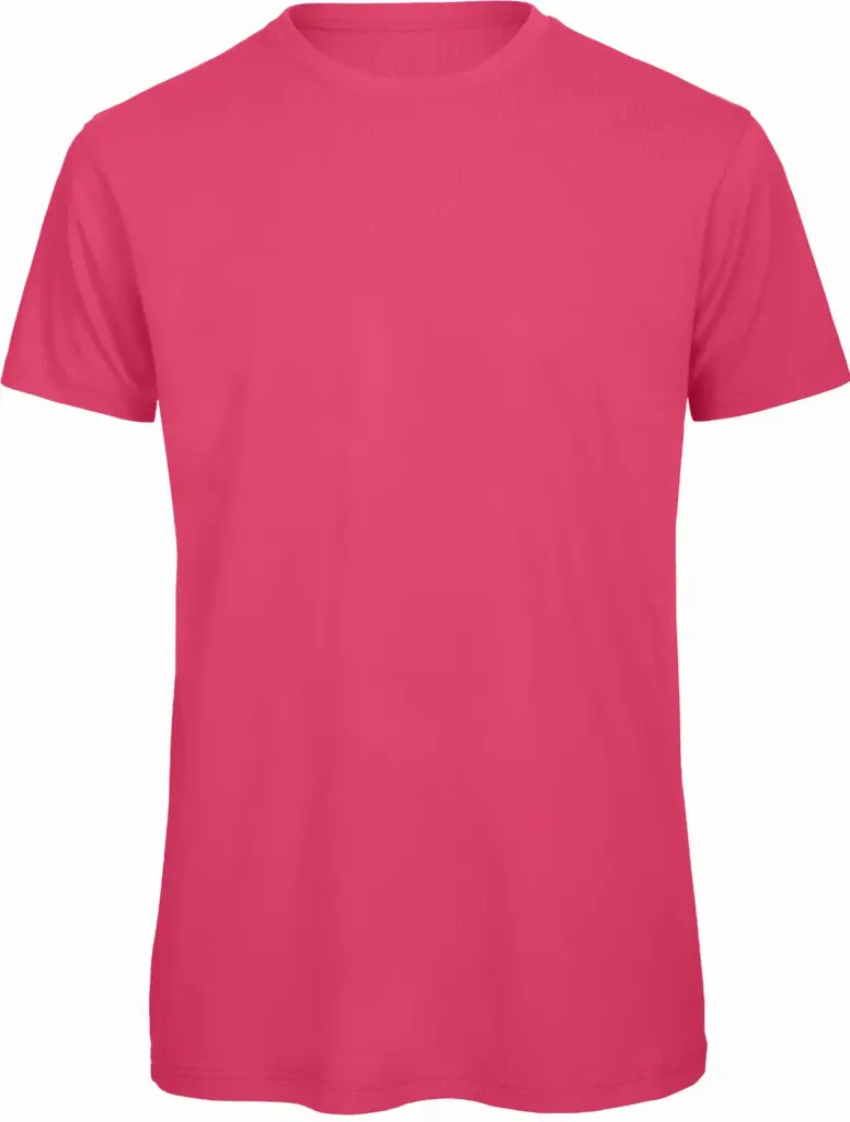 Organic Cotton Crew Neck T-shirt Inspire, fuchsia — productfoto 8