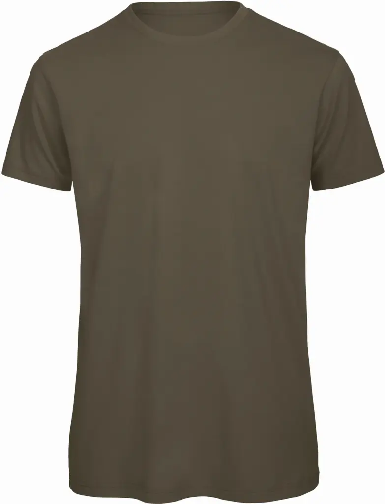 Organic Cotton Crew Neck T-shirt Inspire, khaki — productfoto 10