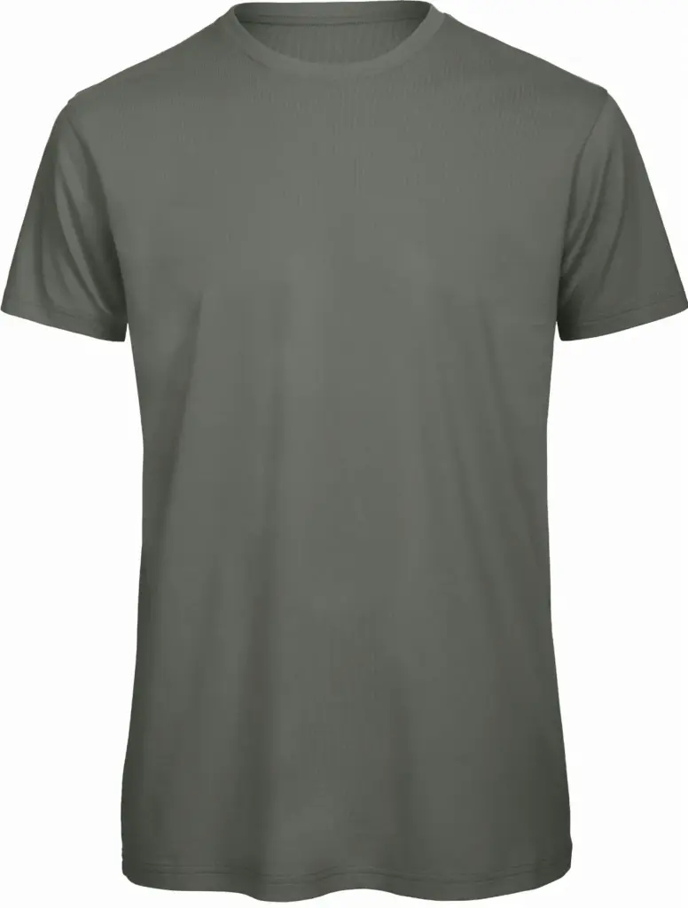 Organic Cotton Crew Neck T-shirt Inspire, millennial khaki — productfoto 12