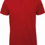 PS_CGTM044_RED - Hidalgo Organic Cotton Inspire V-neck T-shirt — productfoto 7