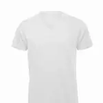 PS_CGTM044_WHITE - Hidalgo Organic Cotton Inspire V-neck T-shirt, white — productfoto 8