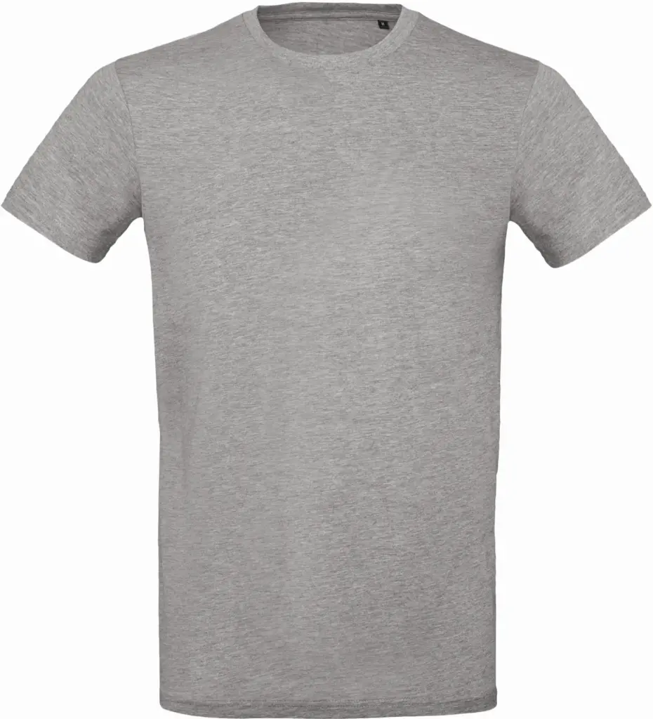 Inspire Plus Men's organic T-shirt, sport grey — productfoto 11
