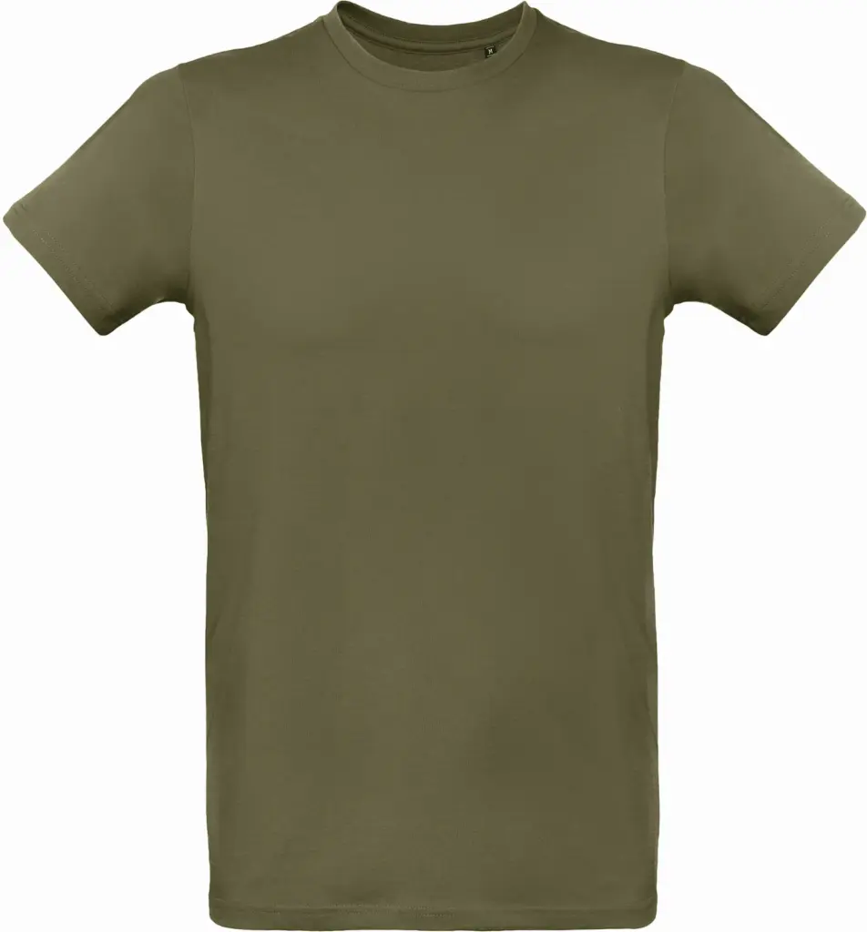 Inspire Plus Men's organic T-shirt, urban khaki — productfoto 12