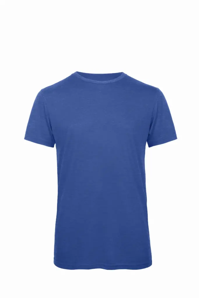 PS_CGTM055_HEATHERROYALBLUE - Hidalgo TriBlend T-shirt, heather royal blue — productfoto 9
