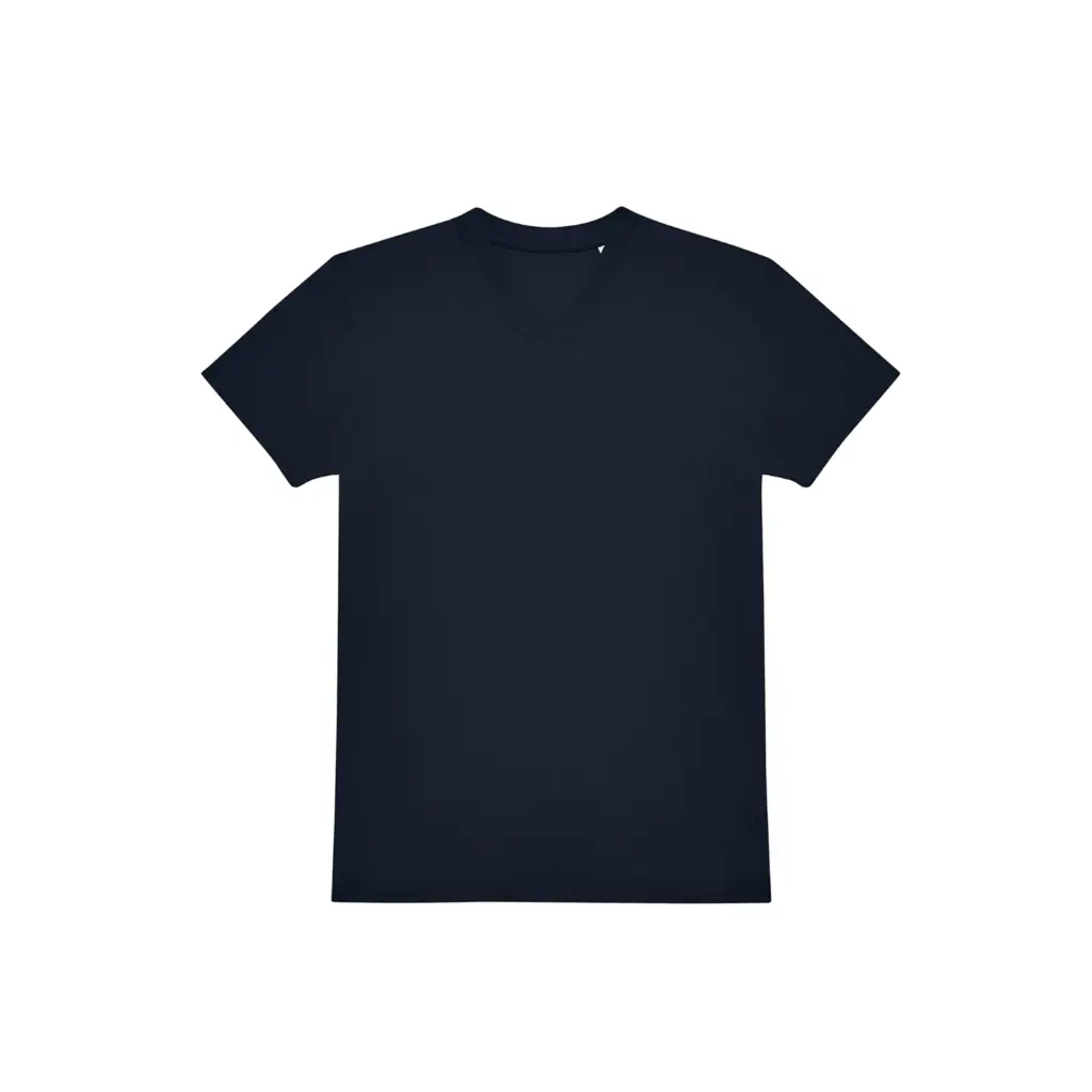 T-shirt met V-hals #150, navy — productfoto 5