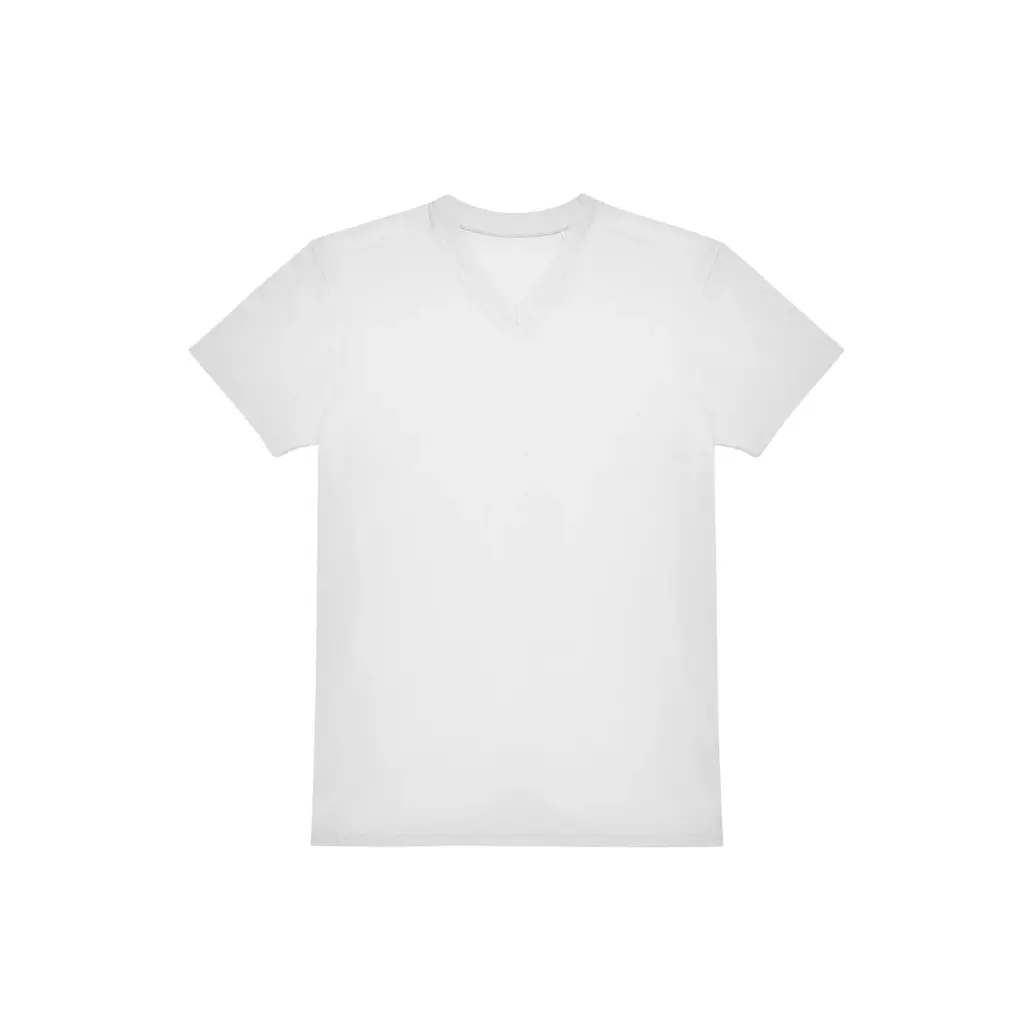 T-shirt met V-hals #150, white — productfoto 7
