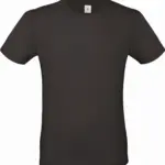 #E150 Men's T-shirt, black — productfoto 16