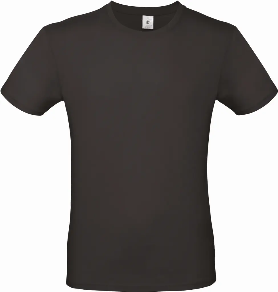 #E150 Men's T-shirt, black — productfoto 16