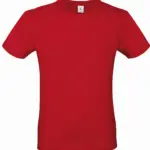 #E150 Men's T-shirt, deep red — productfoto 21