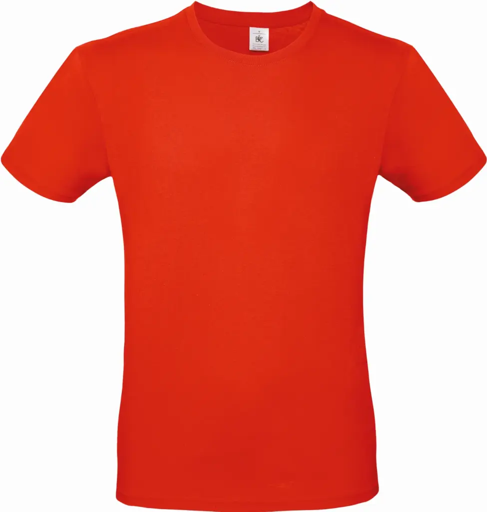 #E150 Men's T-shirt, fire red — productfoto 25