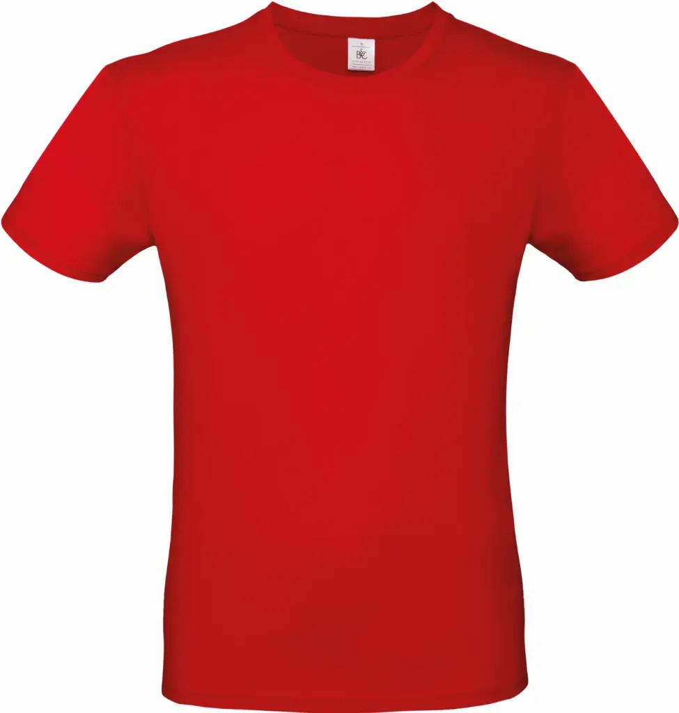 #E150 Men's T-shirt, red — productfoto 40