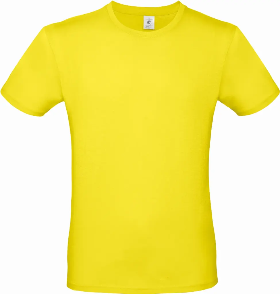 #E150 Men's T-shirt, solar yellow — productfoto 44