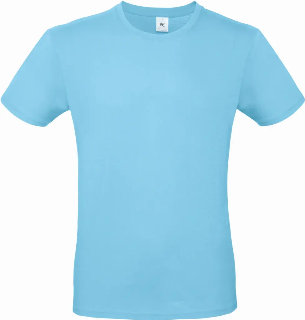 #E150 Men's T-shirt, turquoise — productfoto 46