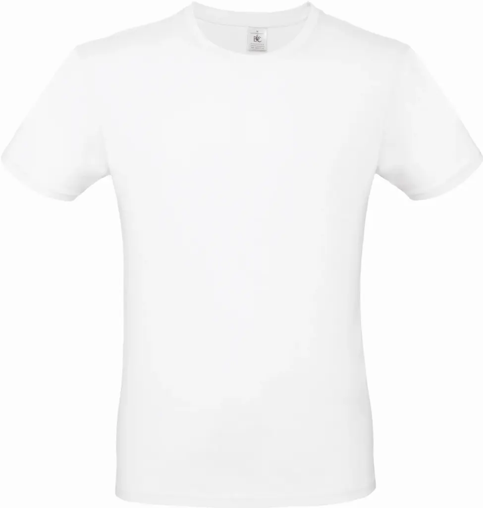 #E150 Men's T-shirt, white — productfoto 50