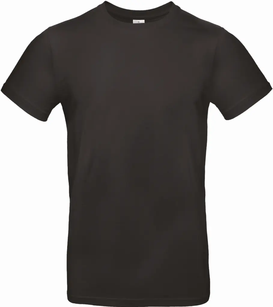 #E190 Men's T-shirt, black — productfoto 32