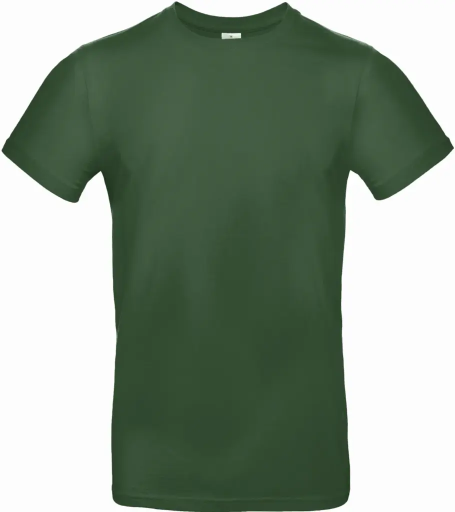 #E190 Men's T-shirt, bottle green — productfoto 33