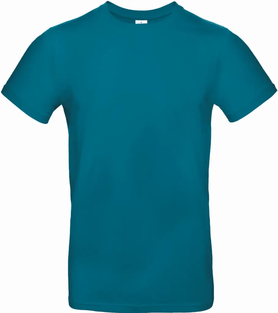 #E190 Men's T-shirt, diva blue — productfoto 39