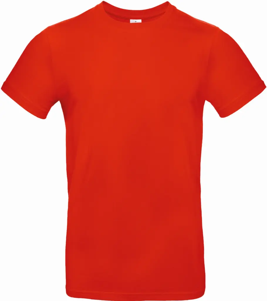 #E190 Men's T-shirt, fire red — productfoto 40