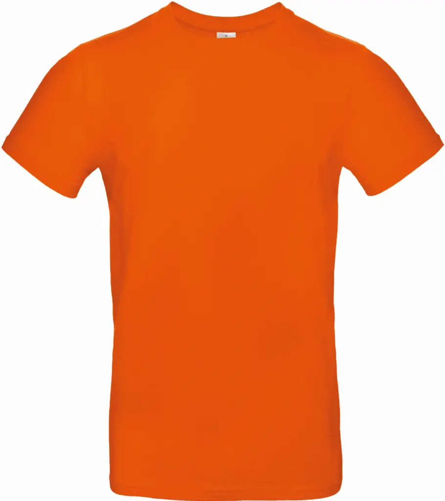 #E190 Men's T-shirt, orange — productfoto 48