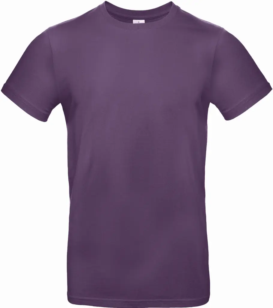 #E190 Men's T-shirt, radiant purple — productfoto 28