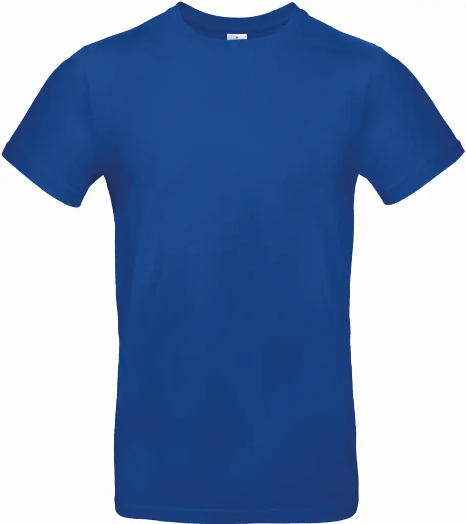#E190 Men's T-shirt, royal blue — productfoto 54
