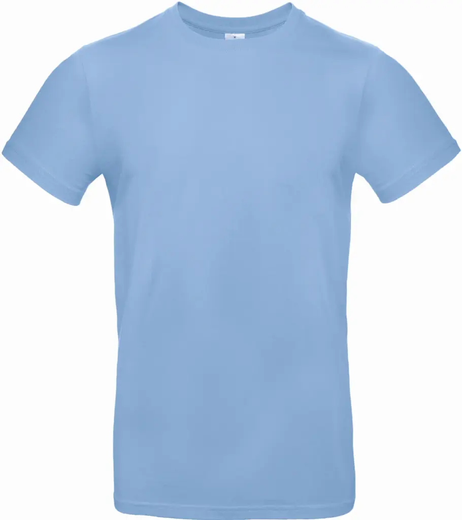 #E190 Men's T-shirt, sky blue — productfoto 56