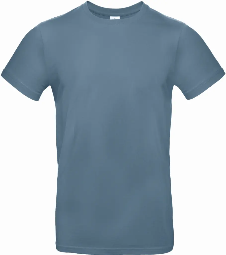 #E190 Men's T-shirt, stone blue — productfoto 60