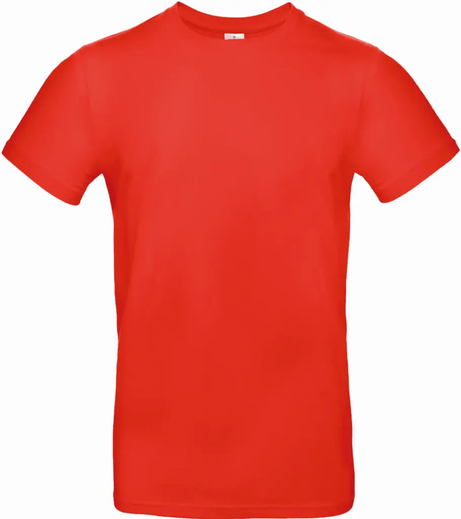 #E190 Men's T-shirt, sunset orange — productfoto 61