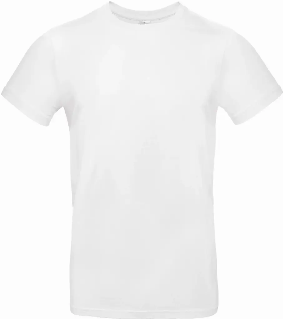 #E190 Men's T-shirt, white — productfoto 67