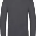 #E190 Men's T-shirt long sleeve, dark grey — productfoto 8